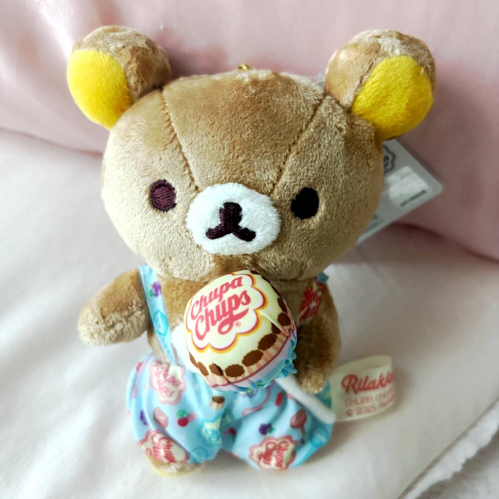 Rilakkuma x Chupa Chups Collab - Rilakkuma Mascot Keychain Plush